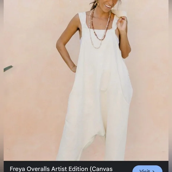 Myrah Penaloza - Freya Overalls Artist Edition (Canvas Playsuit) - Picture 2 of 6